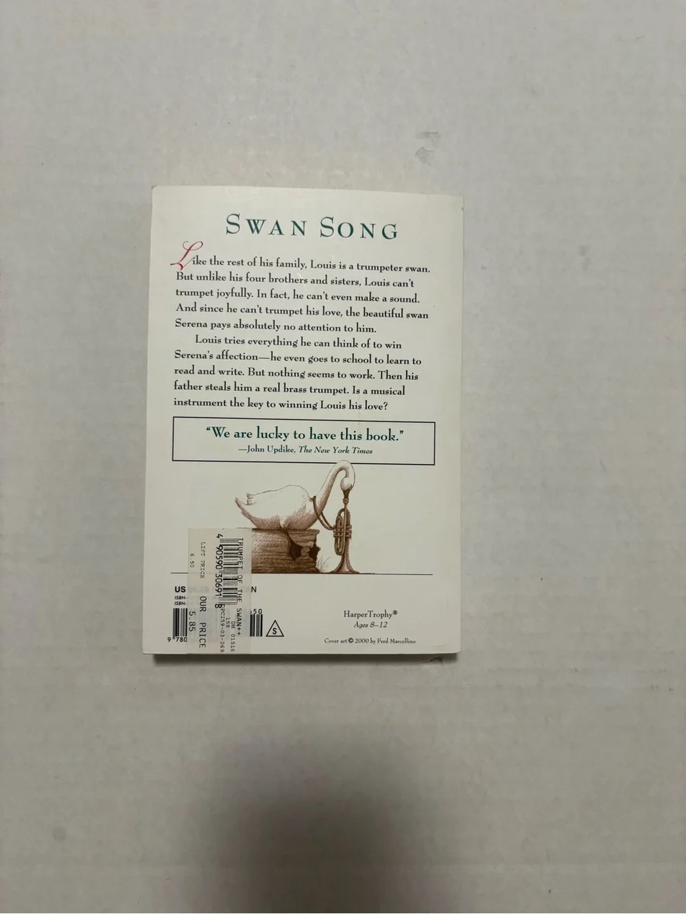The Trumpet of the swan book